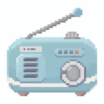 ドット絵 レトロな青いラジオ ドット絵 レトロな青いラジオ ドット絵,ラジオ,レトロ,マリンカラー,家電,かわいい,アンテナ,青,ピクセルアート,ダイヤルのイラスト素材