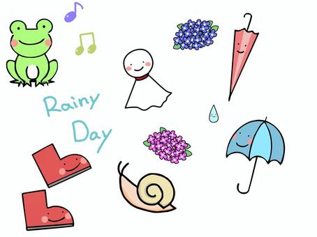 下雨天的插圖, JPG 和 PNG 下雨天的插圖, 雨季, 6月, 體積, JPG 和 PNG