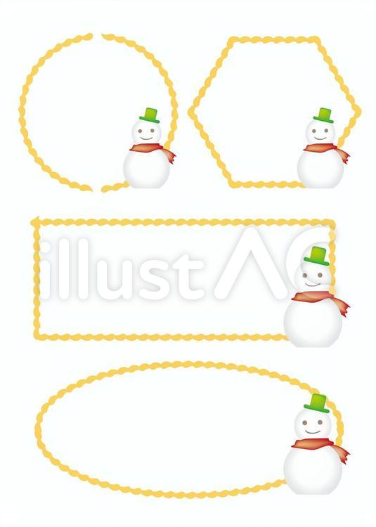 飾り枠・クリスマスL 囲みフレーム,クリスマスイメージ,段落のイラスト素材