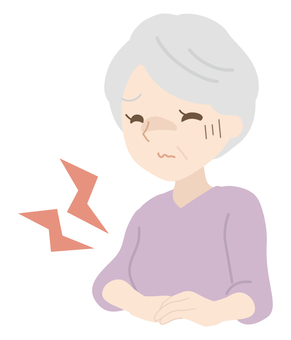 Elderly woman suffering from abdominal pain, JPG, PNG and AI Elderly woman suffering from abdominal pain, stomach ache, female, stomach poor, JPG, PNG and AI