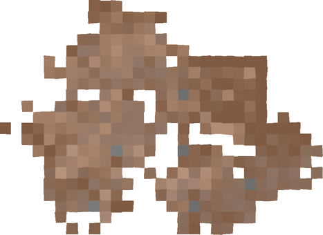 なにかをモザイク処理した モザイク,ぼかす,不明瞭,見えない,隠す,曇らせる,茶色のイラスト素材