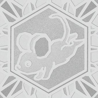 シームレスなモザイク　干支　子　o 子,ネズミ,鼠,干支,動物,正月,年賀状,背景素材,バックグラウンド,モザイクのイラスト素材