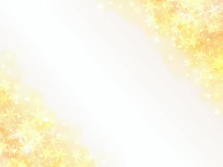 雪の結晶のフレーム フレーム,枠,オレンジ,暖色,背景,雪,グラデーション,雪の結晶,キラキラ,冬のイラスト素材