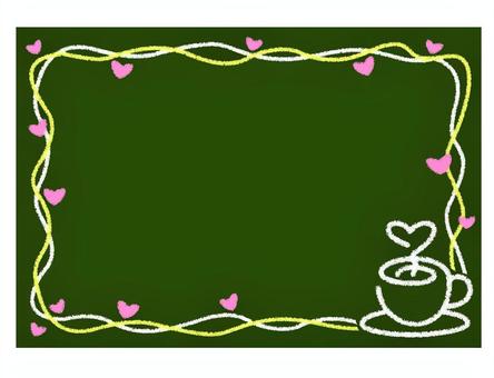 Cafe blackboard frame, , JPG and PNG