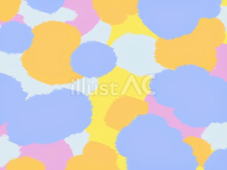 抽象もくもくもこもこ模様●海外風・有機的 雲,曇り空,曇天のイラスト素材