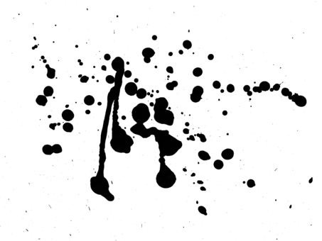 墨汁を滴らせた紙2 4000px インク,墨汁,墨,紙,滴り,液体,水,水滴,飛沫,飛び散りのイラスト素材