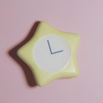 星型の時計 星型の時計 時計,星,かわいい,時間,不思議のイラスト素材