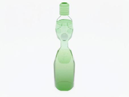 瓶ラムネ(メロン) 瓶ラムネ(メロン) 飲み物,ジュース,夏,冷たい,ラムネ,瓶,瓶ラムネのイラスト素材