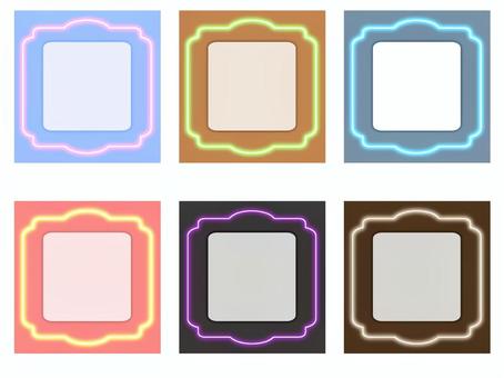 ネオンのフレ−ム