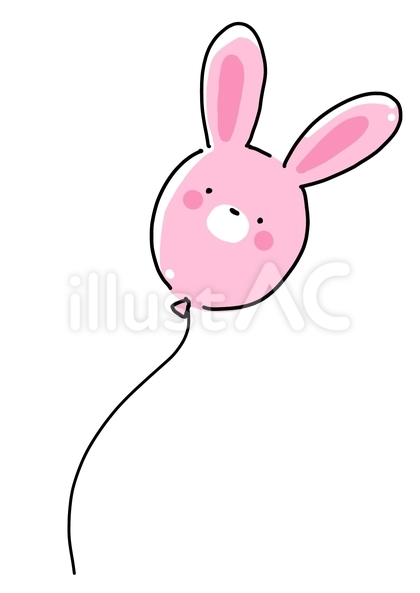 とんでけ、うさぎ風船
