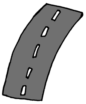 道路 道路,アスファルト,交通安全,車,自動車,町,街,センターライン,中央線,車線のイラスト素材