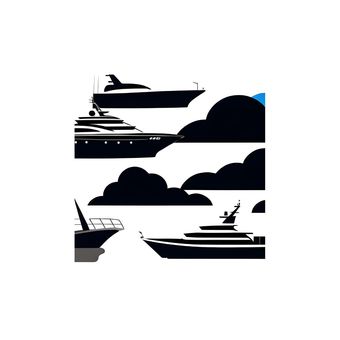 船 船 船,風景,シルエットのイラスト素材