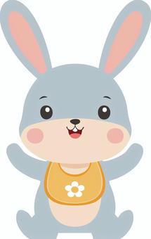 うさぎの赤ちゃんのイラスト 赤ちゃん,子ども,出産,うさぎ,動物,ペット,ベイビーのイラスト素材