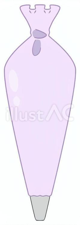 絞り袋_piping bag 器具,絞り袋,製菓用のイラスト素材