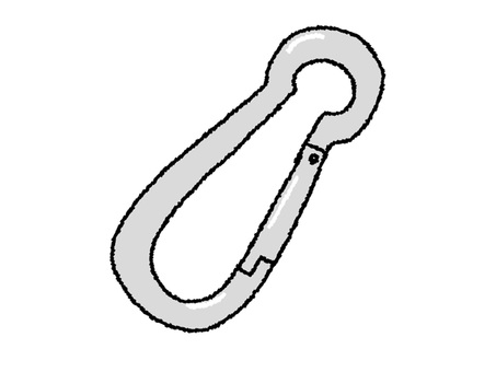 スプリングフック スプリングフック,引掛け,固定,便利,安全,pop調,手描き,挿絵,ワンポイント,素材のイラスト素材