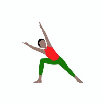 ヨガ 0105 ヨガ,ヨガポーズ,ストレッチ,フィットネス,健康,運動,トレーニング,バランス,柔軟,リラックスのイラスト素材