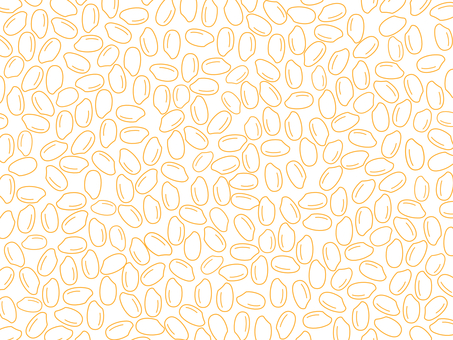 お米がいっぱい！茶色の線画で背景は透明 米粒,米,白米,背景,壁紙,線画,茶色,柄,模様,秋のイラスト素材