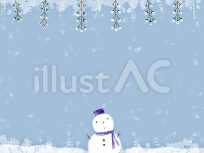 寒空の雪だるま2