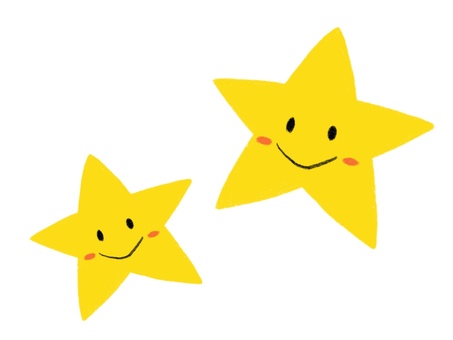 2 stars smile, , JPG and PNG