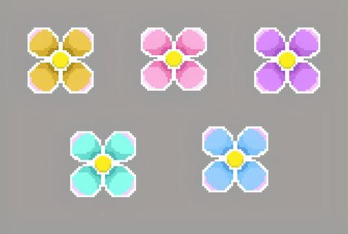 item Pixel Flower (Colorful), JPG 和 PNG item Pixel Flower (Colorful), 像素, 粉红色, 紫色, JPG 和 PNG