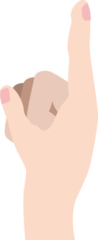 指さす 指さす,人差し指,立てる,ポイント,アドバイス,指先,手,体,パーツ,リアルのイラスト素材