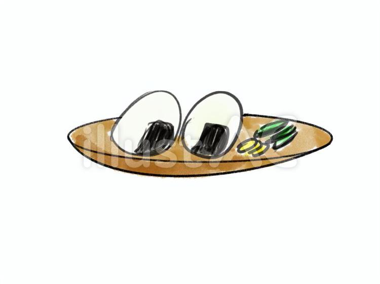 おむすびとお新香のイラスト おむすび,お新香,おにぎりのイラスト素材