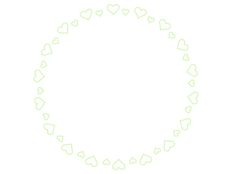 ハートモチーフのロマンチックな円フレーム フレーム,ハート,飾り枠,円,丸,飾り,バレンタイン,装飾,恋愛,感謝のイラスト素材