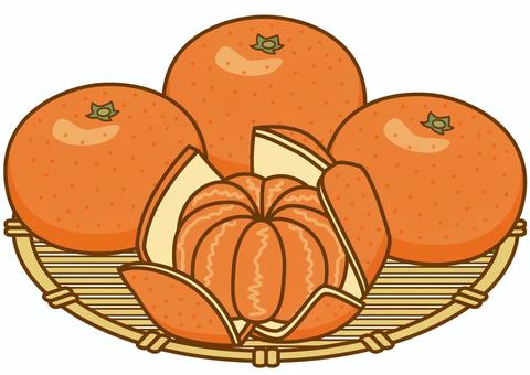 Illustration, mandarin orange, fruit, tangerine, 