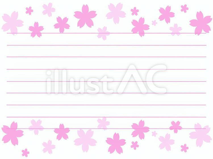 桜 便箋イラスト No 3647 無料イラストなら イラストac 桜 便箋イラスト No 3647 無料イラストなら イラストac