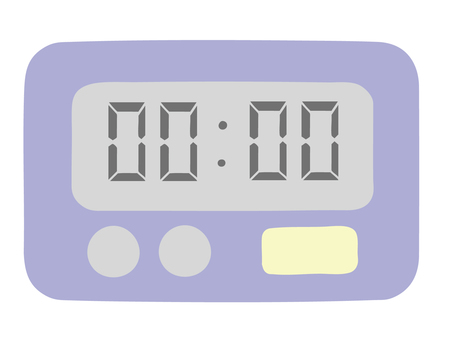 キッチンタイマー 主線なし キッチンタイマー 主線なし タイマー,時間,計測,ボタン,主線なし,広告,チラシ,cm,白背景,背景透過のイラスト素材