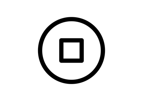 停止アイコン 停止,動画,アニメ,映画,sns,web,サイト,hp,ホームページ,インターネットのイラスト素材