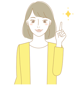 女性　ワンポイント
