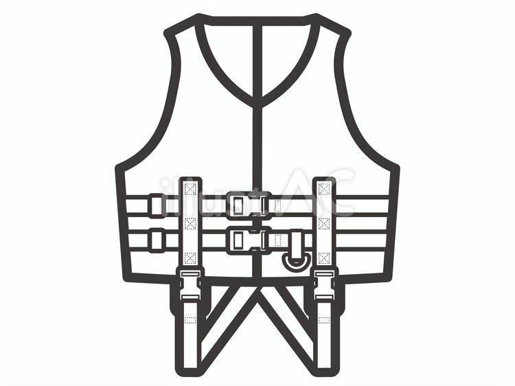 ライフジャケット09 ライフジャケット,救命胴衣,救急のイラスト素材