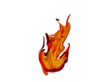 Fire illustration, fire, inflammation, burn, JPG, PNG and AI