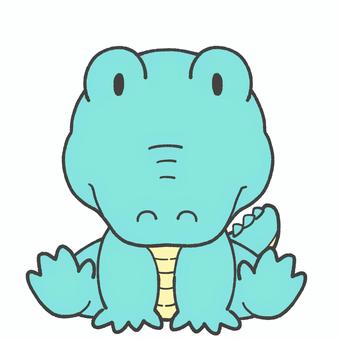 かわいいワニの手描きイラスト ワニ,かわいい,手描き,挿絵,生き物,動物,デフォルメのイラスト素材