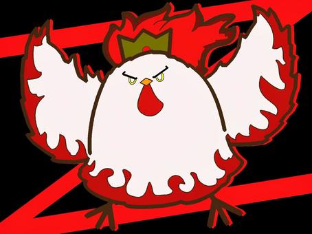 召喚されし悪魔フェネクス『赤』 フェネクス,悪魔,ソロモン,72柱,階級,侯爵,モチーフ,カラー,怪物,魔物のイラスト素材