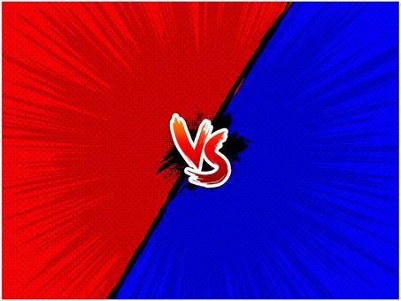 插圖, 背景, 美國漫畫, vs, 
