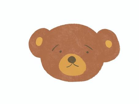 やさしいくま くま,手書き,動物,ベア,ゆるかわのイラスト素材