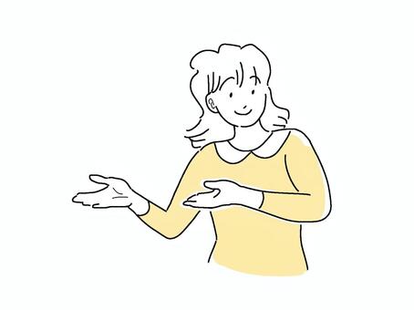 手話　ようこそ 手話,ようこそ,歓迎,難聴,聴覚障害,ろう者,人物,女性のイラスト素材