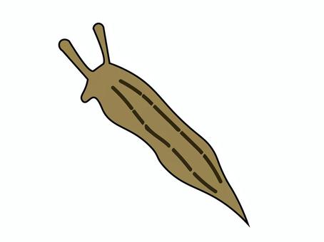 茶色いナメクジのシンプルなイラスト 茶色いナメクジのシンプルなイラスト ナメクジ,害虫,リアル,シンプル,アイコン,昆虫,生き物,動物,無脊椎動物,軟体動物のイラスト素材