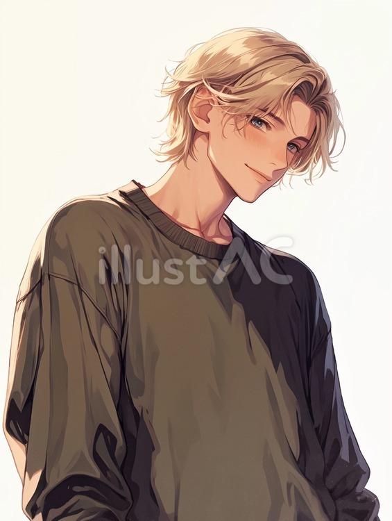 金髪のかっこいい男性イラスト - No: 25595302｜無料イラスト・フリー素材なら「イラストAC」