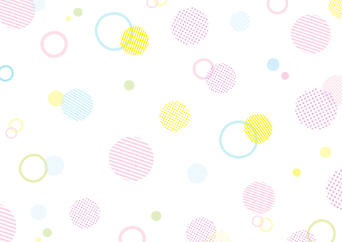 春色のおしゃれな水玉模様の背景素材02 水玉模様,春,背景,水玉背景,水玉,ポップ,壁紙,かわいい,おしゃれ,手描きのイラスト素材