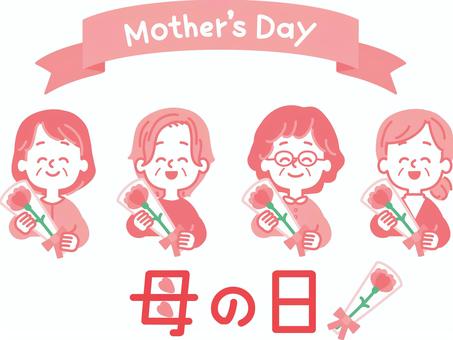 插圖, 前輩, 老年人, 60代, 