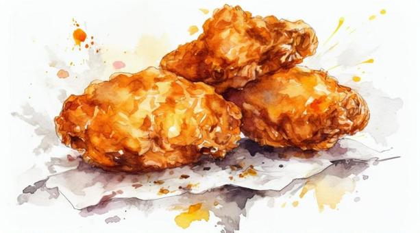 Illustration, watercolor, looks delicious, food, 