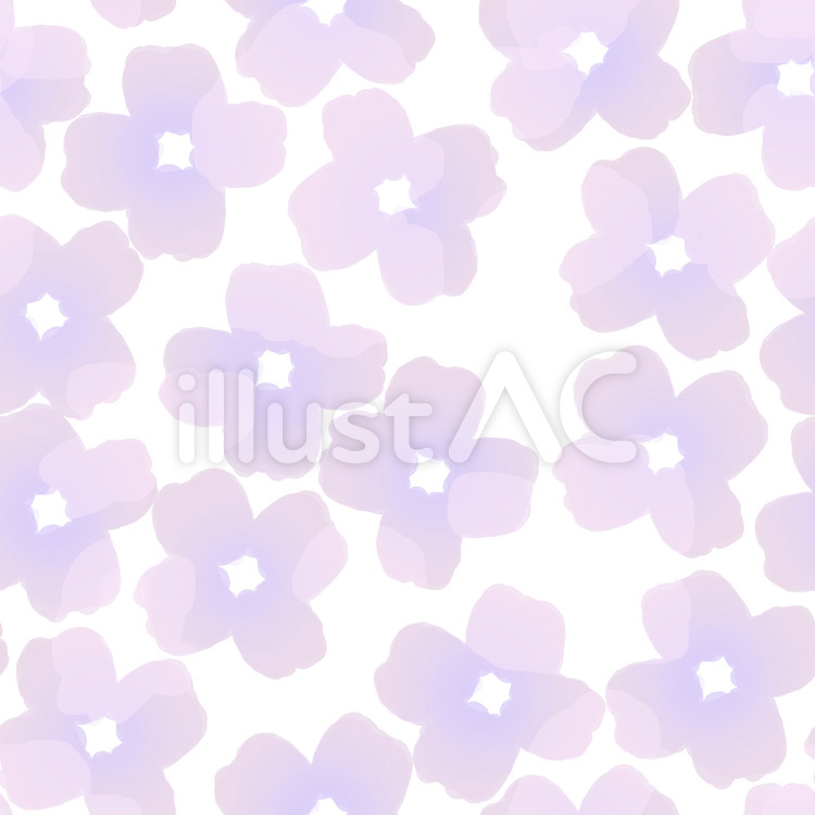 水彩風の紫の花の背景 花,紫陽花,あじさいのイラスト素材
