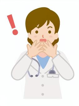 驚いている女医_上半身1 驚いている女医_上半身1 女医,医者,女性,女,聴診器,人物,驚く,びっくり,感情,長袖のイラスト素材