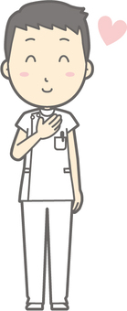 Male nurse - like - whole body, , JPG, PNG and AI