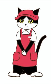 Illustration, cat, clerk, hachi ware, 