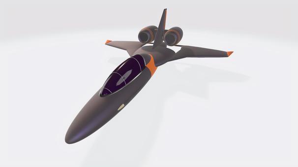 ティルトジェットブースターVTOL機⑤ ティルトジェットブースターVTOL機⑤ 戦闘機,偵察機,コックピット,ライト,ジェット,ブースター,パワーノズル,垂直尾翼,デルタ翼,sfのイラスト素材