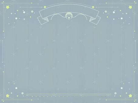メルヘンチックな星のフレーム背景14 星,天体観測,天体,星占い,宇宙,キラキラ,惑星,天文学,上品,額のイラスト素材